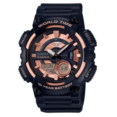 Imagem de Relógio Casio Masculino Ref: Aeq-110w-1a3vdf Anadigi World Time