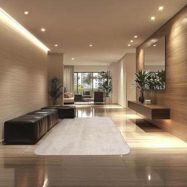 Imagem de Tapetes São Carlos – Tapete Mariana Orgânico Laguna Cantos | Design Listrado, Toque Macio, Proteção Antiácaro e UV, Estilo Moderno para Salas | 1,2cm x 1,5m x 2m