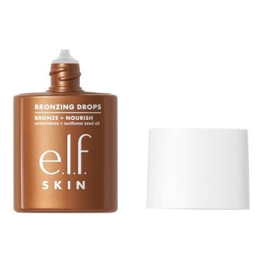 Imagem de e.l.f. bronzing drops E.l.f. Skin de bronzeamento para a pele, bronzeador líquido para rosto e pele, cria um brilho bronzeado, infundido com vitamina E, vegano, cobre dourado Cor Copper Gold 03