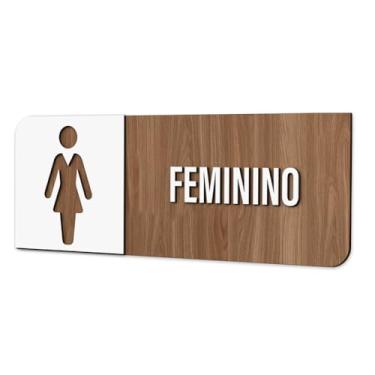 Imagem de Placa de Sinalização Indicativa - Banheiro Feminino