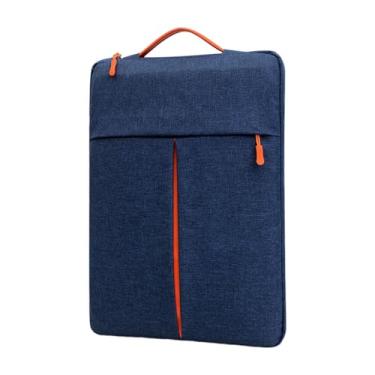 Imagem de NonMiFyR Capa para laptop, bolsa para notebook de 15 polegadas, pasta com alça, Azul