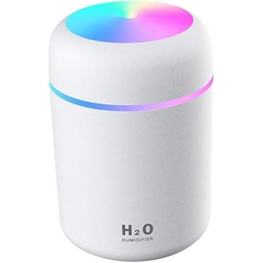 Imagem de Difusor De Ar Elétrico Umidificador De óleo De Aroma USB Pulverizador Fresco De Névoa Com Luz Noturna - Branco