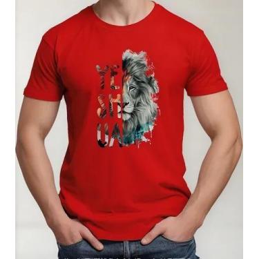 Imagem de Camiseta Camisa Adulto Feminina Masculina Algodão Yeshua Leão Moda Gos