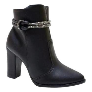 Imagem de Bota Feminina Beira Rio Preto Casual Conforto e Estilo, Preto, 36