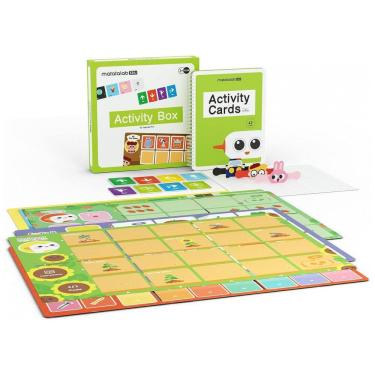 Imagem de Caixa de Atividades de Codificação com 10 Temas, 98 Adesivos e 32 Cartões de Comando em Inglês, Matatalab