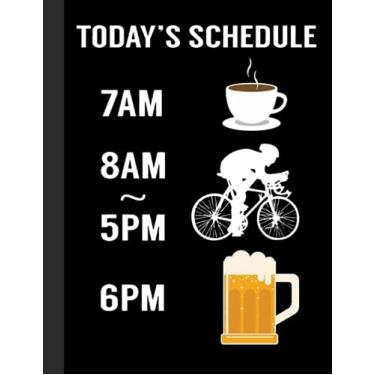 Imagem de Today's Schedule Notebook: Lined Notebook, Diary, Track, Log or Journal - Gift for Mountain Bikers, Cyclists, Bicycles Fans, Off-Road Cycling Lover - (8.5” x 11” 120 Pages)