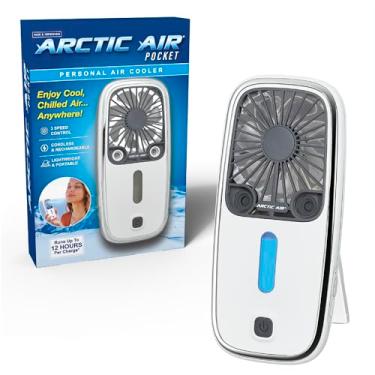 Imagem de Arctic Air Ventilador portátil pequeno de bolso, potente, refrigerador de ar pessoal com 3 velocidades ajustáveis, vida útil da bateria de 12 horas, ventilador de mão para uso interno e externo