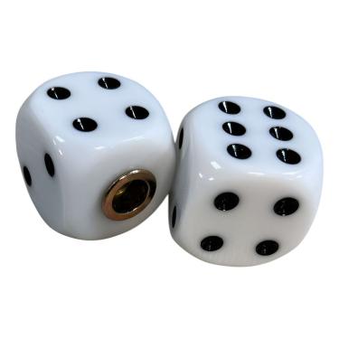 Imagem de Par De Dados Borboleta Para Bateria Branco Liverpool 11869