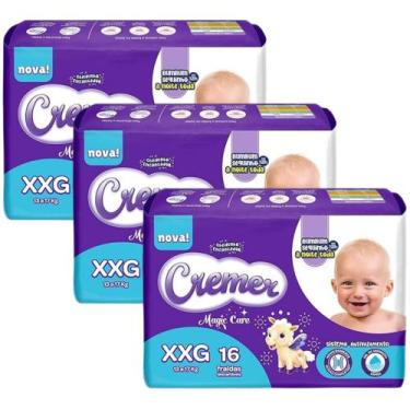 Imagem de Fralda Cremer Jumbinho - Kit com 3 pacotes - Tam XXG - 48 Unidades