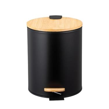 Imagem de Lixeira com Pedal e Tampa de Bambu, Paramount