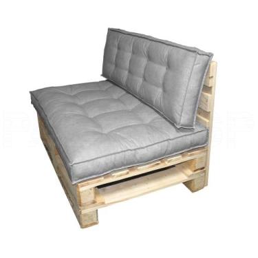Imagem de Estofado Sofá De Pallet Costura Dupla Acquablock Duna - Mobiliário Ext