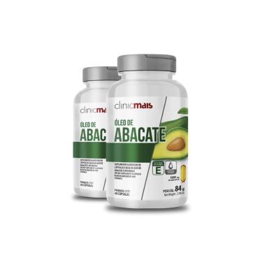Imagem de Kit 2 Óleo De Abacate Clinicmais 60 Cápsulas 1000Mg 84G