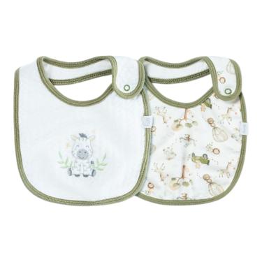 Imagem de Kit Com 2 Babadores Bebê Big Friends Floresta Verde - Hug