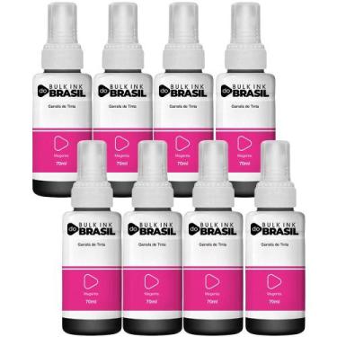 Imagem de Kit 8 Tintas Para Epson T664 L355 L365 L395 L455 L1300 L110 - Bulk Ink