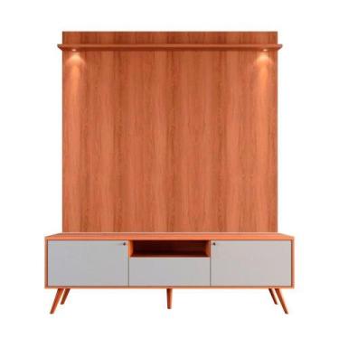 Imagem de Rack Bancada Com Painel Para Tv De Até 70 Rivire 1 Porta Jequitiba-off