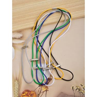 Imagem de 6 faixas para latas de lixo, faixas grandes para lata de lixo, faixa de borracha elástica ajustável, faixa de borracha durável para casa, escritório, interior e exterior