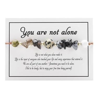 Imagem de Pulseira de cura feminina com contas de pedra presentes energéticos mãe namorada, One Size, Nylon, Sem Pedra Preciosa