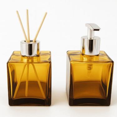 Imagem de Kit Banheiro Porta Sabonete Líquido Aromatizador De Ambiente