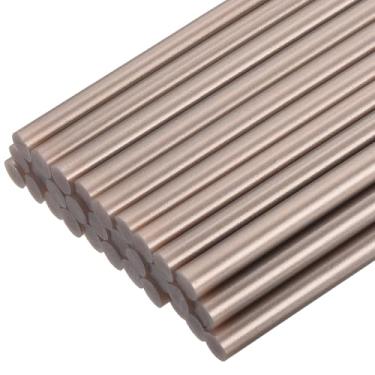 Imagem de Generic 30 mini bastões de cola quente 10 x 0,7 cm de altura, pequenos bastões de cola quente para pistola de cola, champanhe dourado