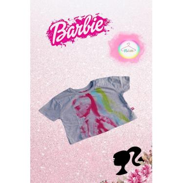 Imagem de Blusa Cropped Barbie - Cinza