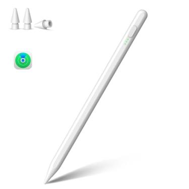 Imagem de MEKO iPad Pencil Find My Support, Pencil para Apple com atalhos fáceis, compatível com Apple iPad A16/10/9/8 2018-2025 e Air 13/11 e Pro 12.9/13/11 e Mini 7/6/5, sensibilidade de inclinação e rejeição