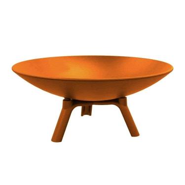 Imagem de Lenheiro Lareira Braseiro Envelhecida Externa Em Ferro 60cm.