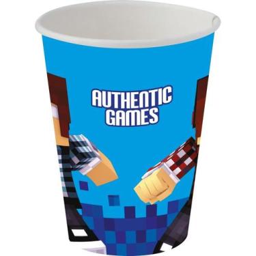 Imagem de Copo Papel 200ML 8 Unidades - Authentic Games - Festcolor, UNICA, U