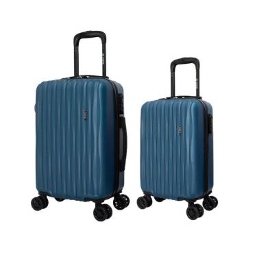 Imagem de Kit 2 Malas Bordo 10Kg E Média 23Kg 360 Ys21057 Yins - Azul