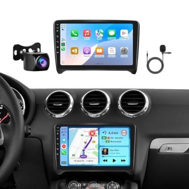 Imagem de Rádio DSP 46EQ 8 núcleos 2 GB + 64 GB para Audi TT MK2 2006-2014 estéreo automotivo automotivo sem fio, câmera de backup, tela sensível ao toque IPS 1280 X 720P, Android Auto, 59UIs, 5.0 Bluetooth
