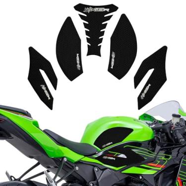 Imagem de CHILILI Pegas de tanque almofada de tanque para Kawasaki Ninja ZX-6R ZX6R ZX636 2009-2025 acessórios, com textura antiderrapante Aumenta a fricção almofada de tração Protetor de tanque de combustível