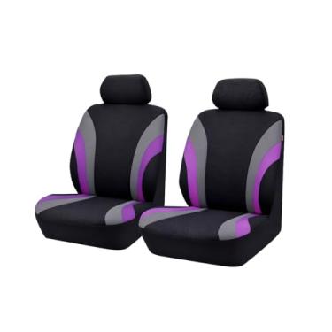 Imagem de Sandfren Apenas capas de assento dianteiro de carro, protetores de assento dianteiros de veículos de malha respirável esportivo com capas removíveis para encosto de cabeça, acessórios de proteção