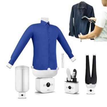 Imagem de Secador e ferro de passar automático a ar quente,passar roupa inteligente sem usar as mãos,configurações personalizadas de calor e temporizador,máquina de passar roupa com secagem rápida em 8 minutos