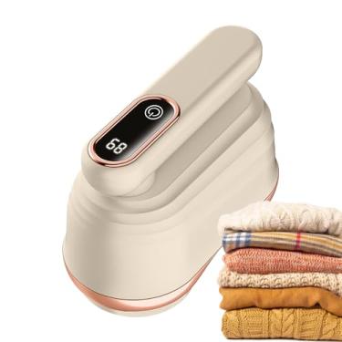 Imagem de Barbeador de tecido | Removedor de fiapos elétrico de cabeça dupla recarregável, suprimentos domésticos para uso diário, tapete, linho, lavanderia, inverno, estofamento, cama, lã, sapatos, móveis