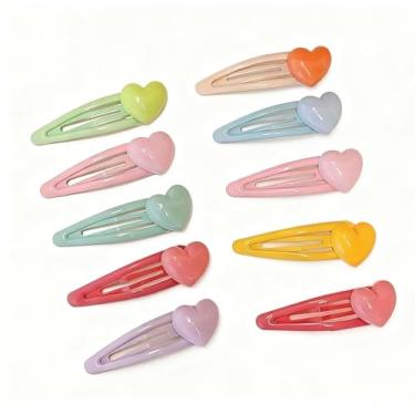 Imagem de KIT Presilha de Cabelo 5,5cm Infantil Colorido com Desenho Colorida/Coracao/Borboleta/flor-INLIS ANA(36 unidades)