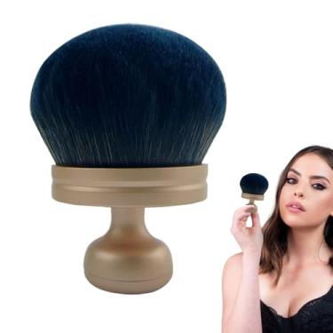 Imagem de Aplicador de pincel bronzeado, pincel de bronzeamento grande para maquiagem - Ferramenta de maquiagem densa multifuncional com cerdas macias para uso diário e ocasiões especiais