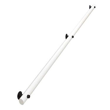 Imagem de SENNIAN Corrimão de madeira branca, com suporte de metal para trilhos de escada antiderrapantes, haste de suporte de corredor de loft para crianças idosas internas, kit de 30 ~ 400 cm (tamanho: 30 cm)