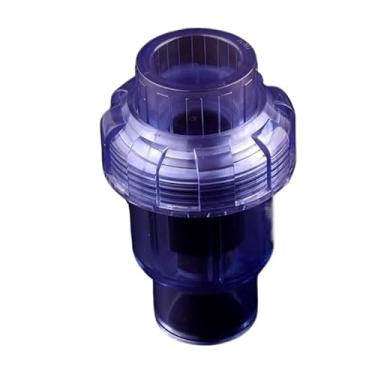 Imagem de Válvula de esfera, 1 peça de válvula de retenção transparente de PVC, para acessórios de adaptador de irrigação de tubos de aquário 20 ~ 63 mm (diâmetro interno 40 mm)