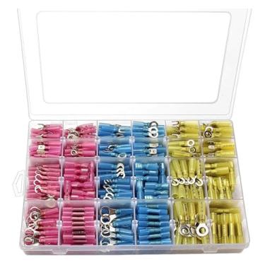 Imagem de Terminal sortido de crimpagem com 540 peças de conectores elétricos termorretráteis para veículos marítimos