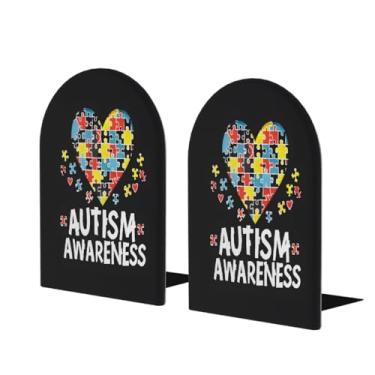 Imagem de Love Color Words Suporte de livros de madeira grande suporte decorativo antiderrapante resistente terminais de livro para mesa de escritório em casa biblioteca de estudo escolar divisórias de livros