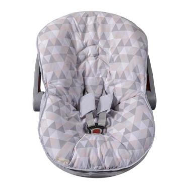 Imagem de Capa de Bebê Conforto 100% Algodão Triângulos - LuckBaby