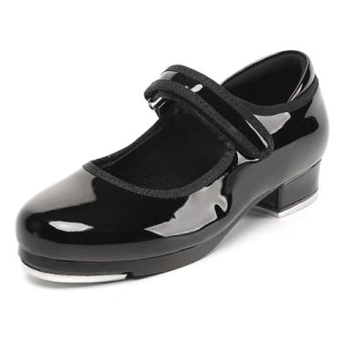 Imagem de foralod Sapatos de sapateado para meninas e meninos, sapateado infantil, Preto, 17