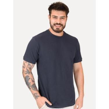 Imagem de Camiseta Aramis Masculina Piquet Gola Retilinea Textura Azul Marinho-Masculino
