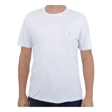 Imagem de Camiseta Masculina Dudalina MC Cotton Branca - 08771891-Masculino
