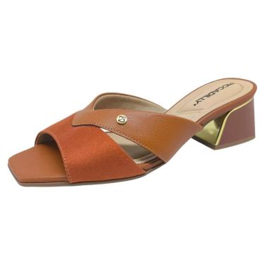 Imagem de Tamanco Feminino Elegante Salto Bloco Médio Piccadilly