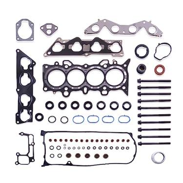 Imagem de GOCPB Kit completo de junta e parafuso de cabeça premium D17A1/D17A7 compatível com Honda Civic DX/LX 1.7L VTEC 2001-2005 substitui HS26236PT HBHO034 aço multicamadas com compatibilidade CNG
