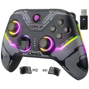 Imagem de EasySMX X15 PC Controller - Enhanced Wireless Bluetooth Controller with Hall Joysticks/Hall Triggers/RGB Lighting - No Stick Drift, No Dead Zone - Work for Windows PC, Android, Steam and Switch