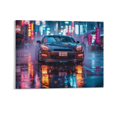 Imagem de HouLaiZhe R32 Night Neon Classic Posters Canvas Wall Aesthetic Room Decor Wall Painting Prints Gallery Room Wall Decor para quarto, sala de estar, escritório, 40 x 50 cm