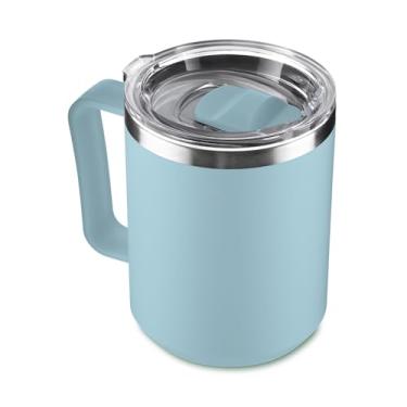 Imagem de Caneca Inox Térmica com Tampa e Parede Dupla 450ml - Azul