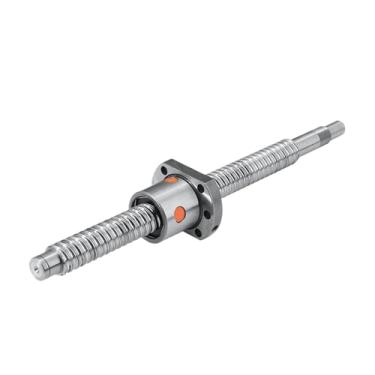 Imagem de SFU2005 SFU2010 20 mm de diâmetro 5 mm 10 mm haste de parafuso esférica usinada + porca esférica única para fresadora de gravador CNC (SFU2010, 950 mm)