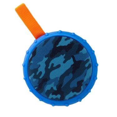 Imagem de Caixa de Som Bluetooth Portátil 5W RMS IP66 À Prova d’Água com Tecnologia TWS, Rádio FM, Entradas USB/SD/Aux, Bateria Longa Duração, Som Potente Sem Distorção, Design Emborrachado Resistente Aventura